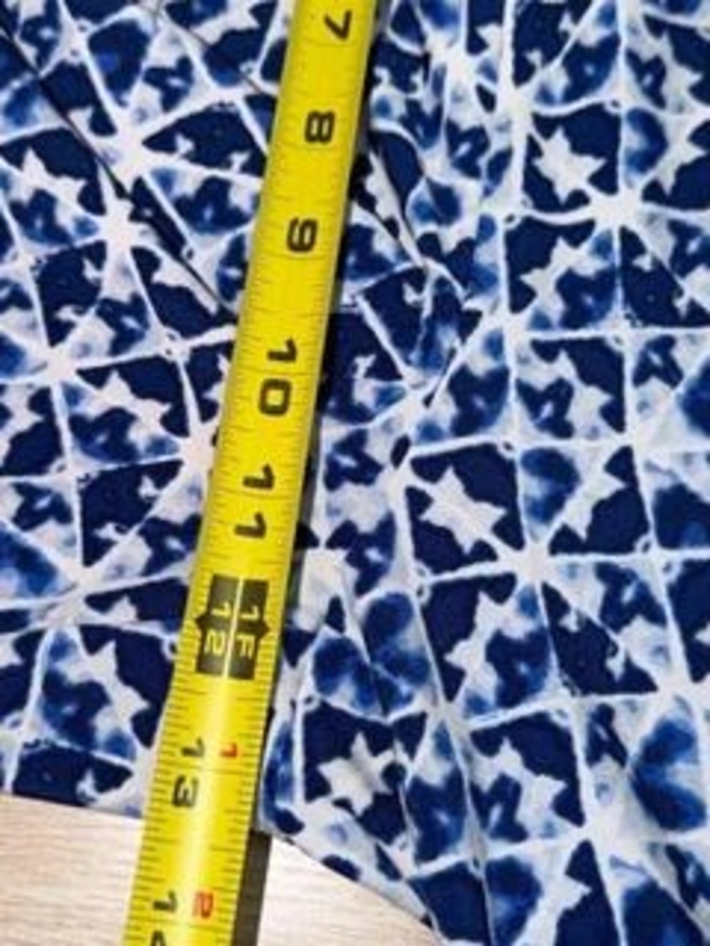 Ruby Rd. Blue Printed Cropped Pants PL - Picture 6 of 8